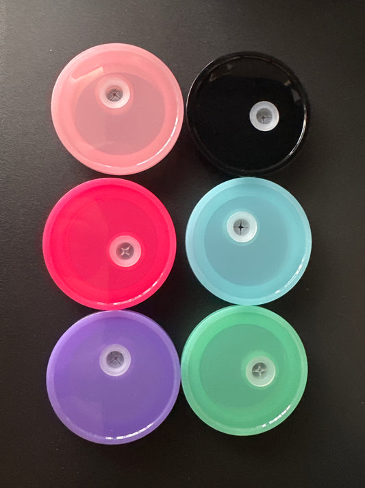 16oz Coloured Acrylic Lids