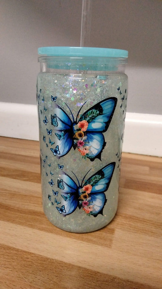 Custom 16oz Snow-globe Tumbler