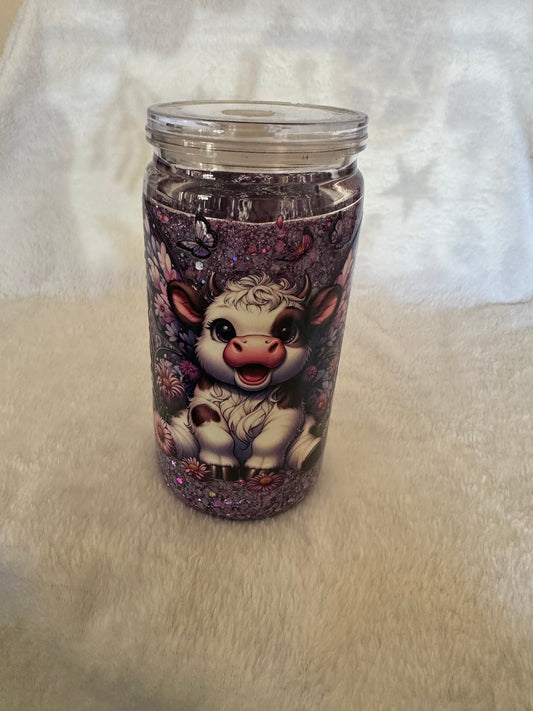 Custom 16oz Snow-globe Tumbler